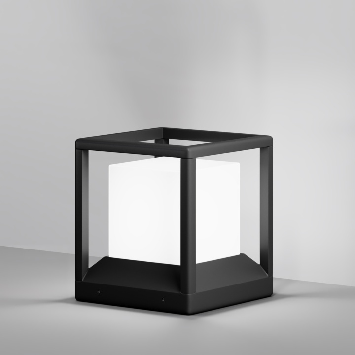 Lampa decorativa Trim L 22.7 x l 22.7 cm E27 - Gri - Img 3