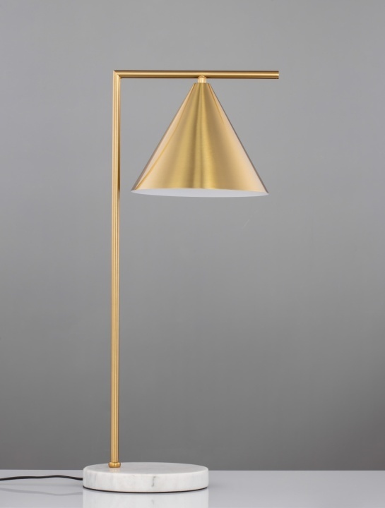 Lampa masa / veioza Sway Brass / Alb 19 x 26 x 60 cm - Img 3