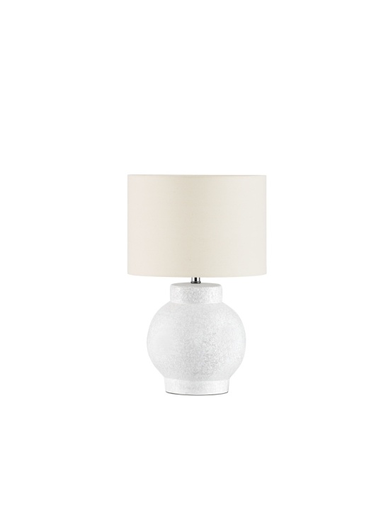 Lampa masa / veioza Zema Beige / Alb Ø30 x H 46 cm - Img 2