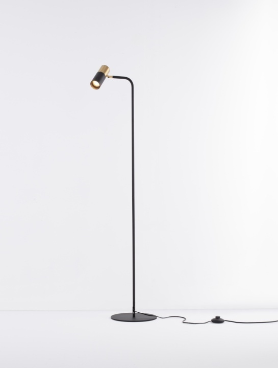 Lampadar Pongo Negru / Auriu Ø25 x H 135 cm - Img 4