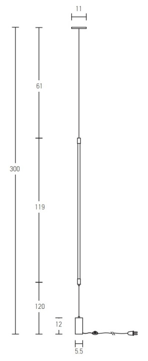 Lampadar Trento 3000K - Negru mat - Img 3