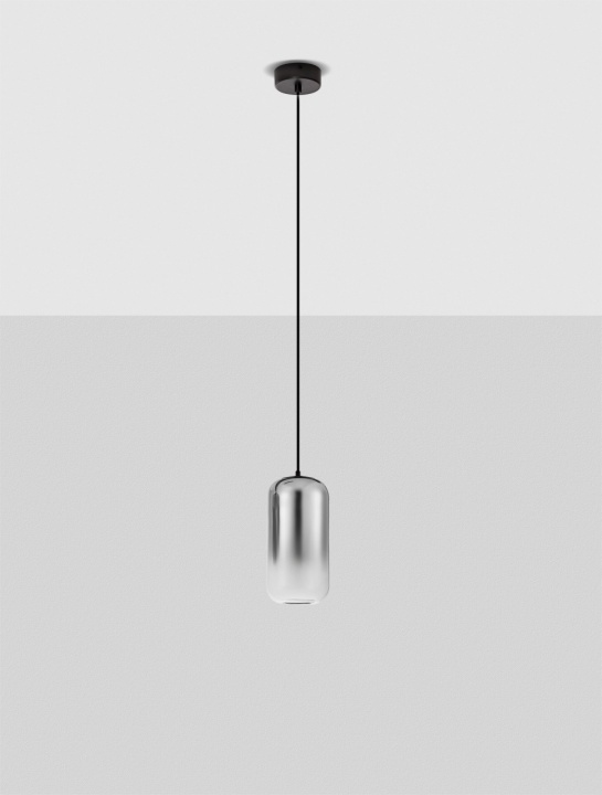 Pendul Aelia Gradient Smokey / Negru Ø10 x H 150 cm - Img 3