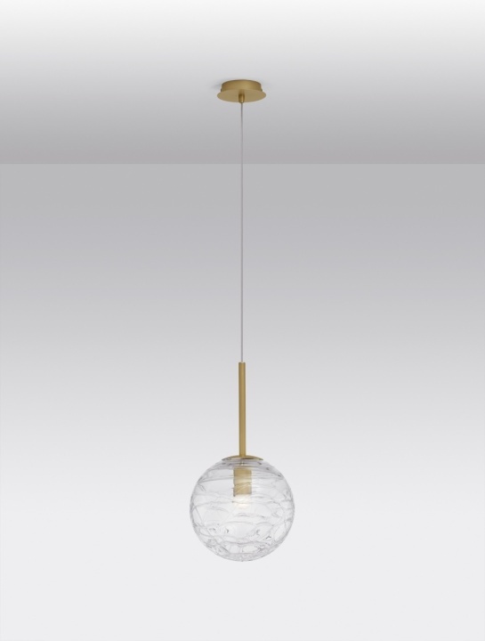 Pendul Coen Transparent / Auriu Ø25 x H 200 cm - Img 4