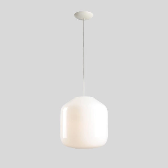 Pendul Flask 40 cm 3xE27 - Alb bumbac - Img 3