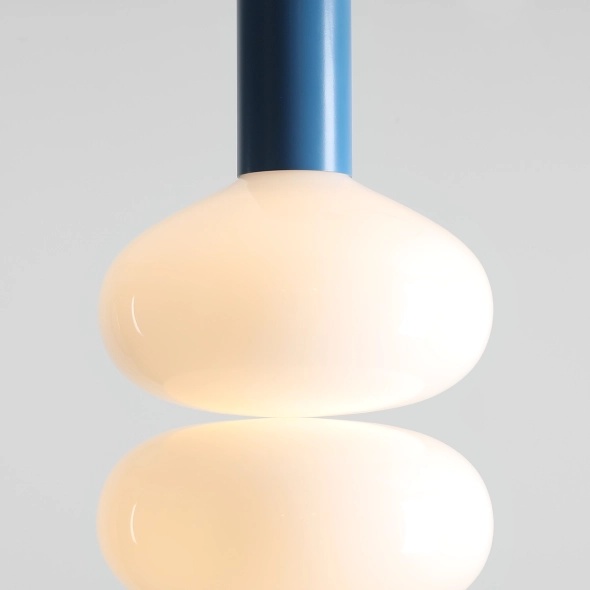 Pendul Flo 26 cm 1xE14 - Albastru deschis - Img 4