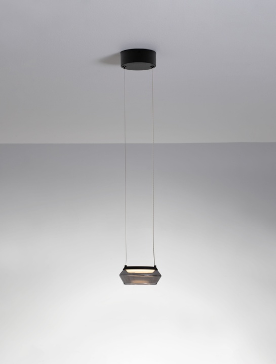 Pendul Jailyn Negru / Smokey Ø14 x H 160 cm - Img 4