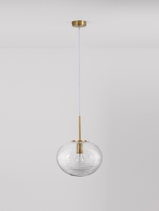 Pendul Maeve Transparent / Auriu Ø28 x H 190 cm - Img 3