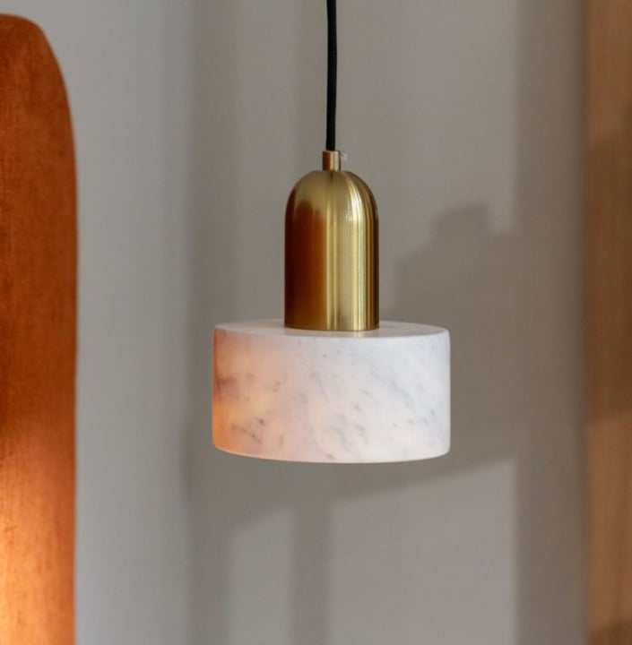 Pendul Marble - Alb / Auriu - Img 2