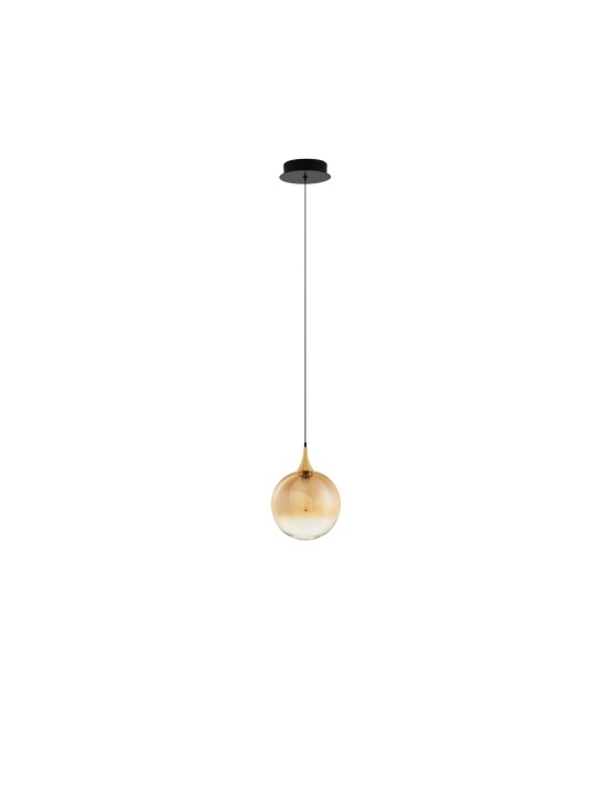 Pendul Orenda Gradient Champagne, / Negru / Auriu Ø16 x H 200 cm - Img 2