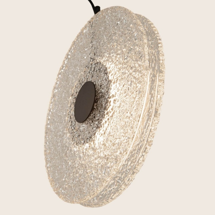 Pendul Ovale Materia LED 3000K - Negru mat, Transparent - Img 4