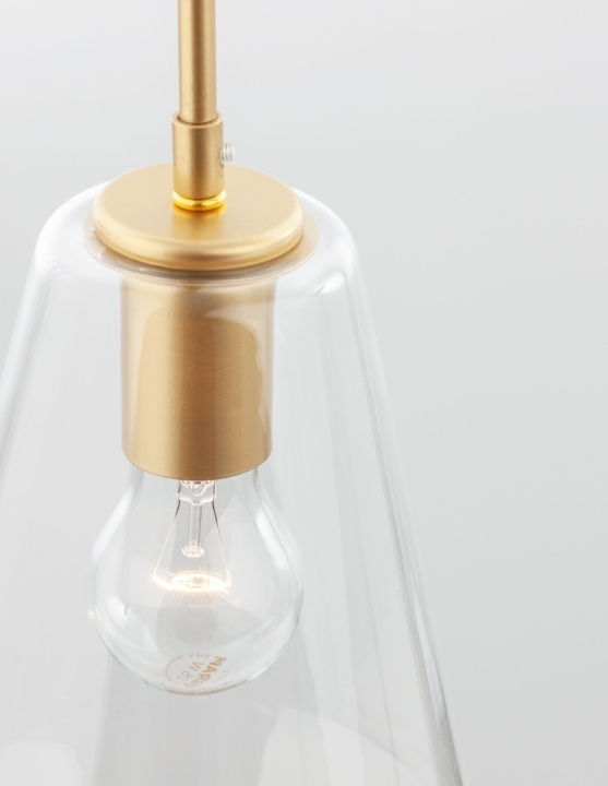 Pendul Prisma Transparent / Auriu Ø17 x H 120 cm - Img 4
