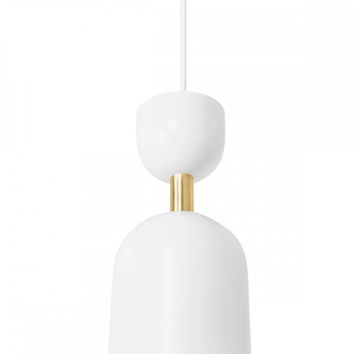 Pendul SUPURU white with a brass tube, alb / auriu - Img 3