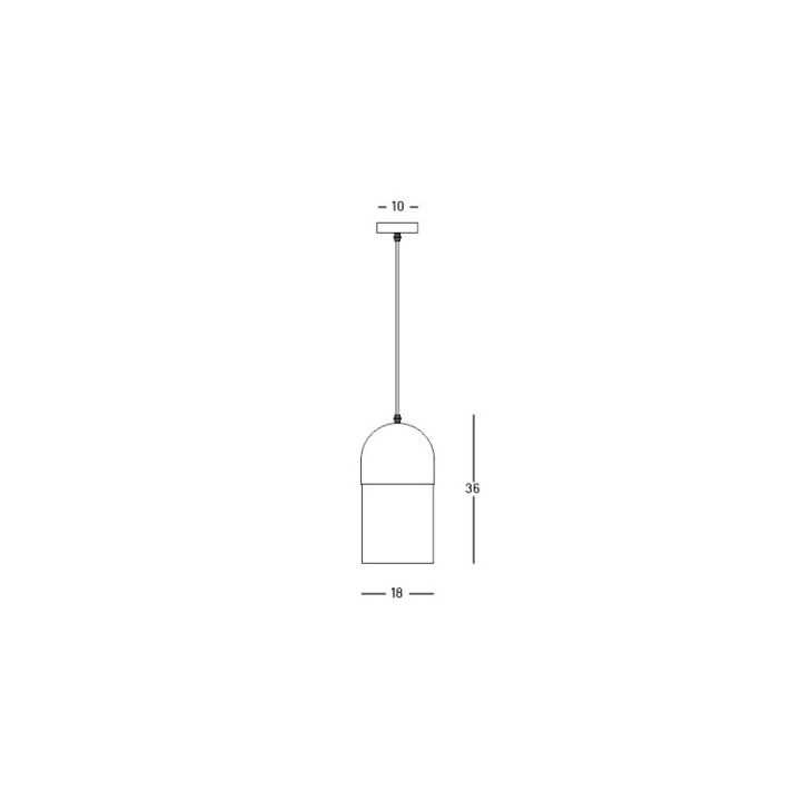 Pendul Trento 1ΧΕ27 - Negru mat, Natural - Img 3