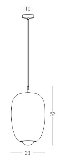 Pendul Treviso 1xG9 LED - Gold Matt - Img 4