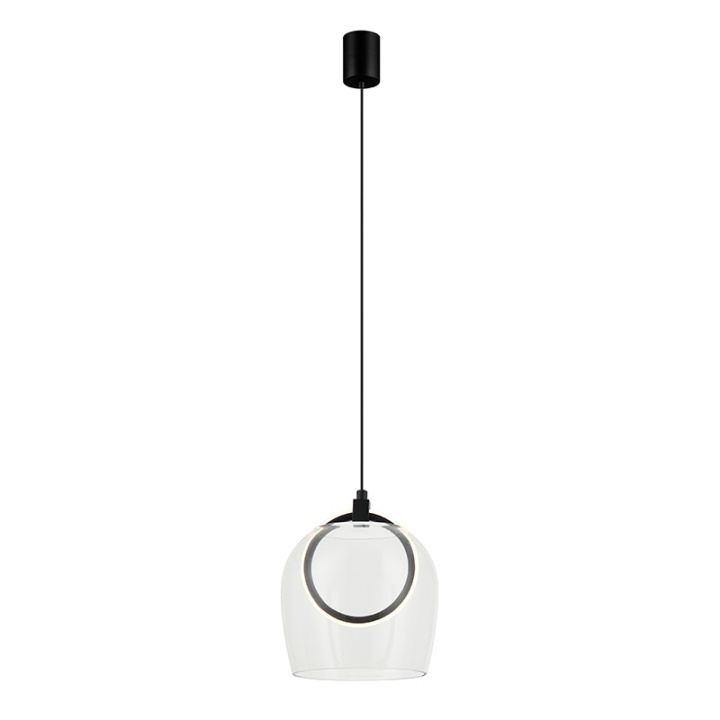 Pendul Treviso 3000K - Negru mat, Transparent - Img 2