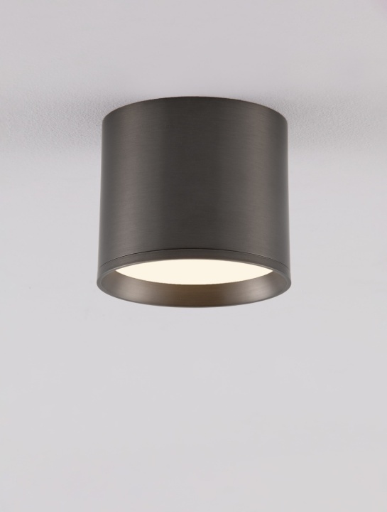 Plafoniera Ζιαζα Nikel / Negru Ø10 x H 8,6 cm - Img 5