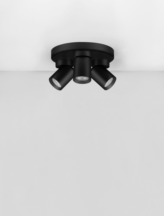 Plafoniera Amecy Negru Ø22 x H 12,5 cm - Img 3