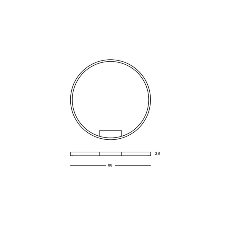 Plafonieră Anello Slim LED 3000K - Gold Matt - Img 3