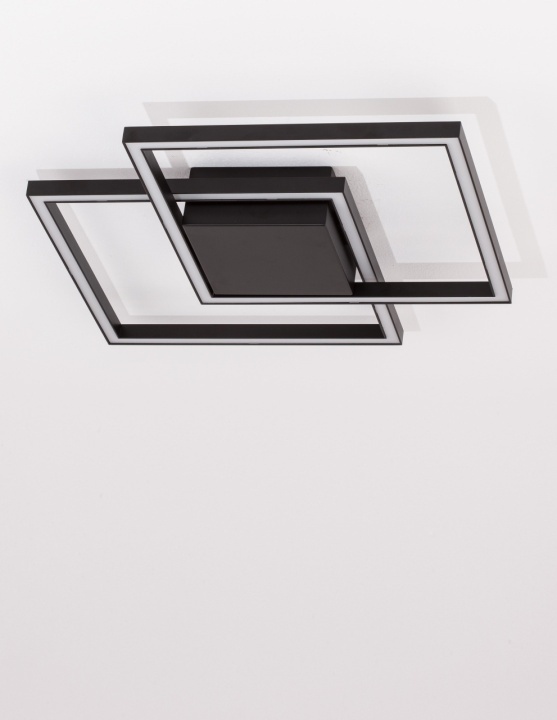 Plafoniera Bilbao Negru 46 x 46 x 6,5 cm - Img 3