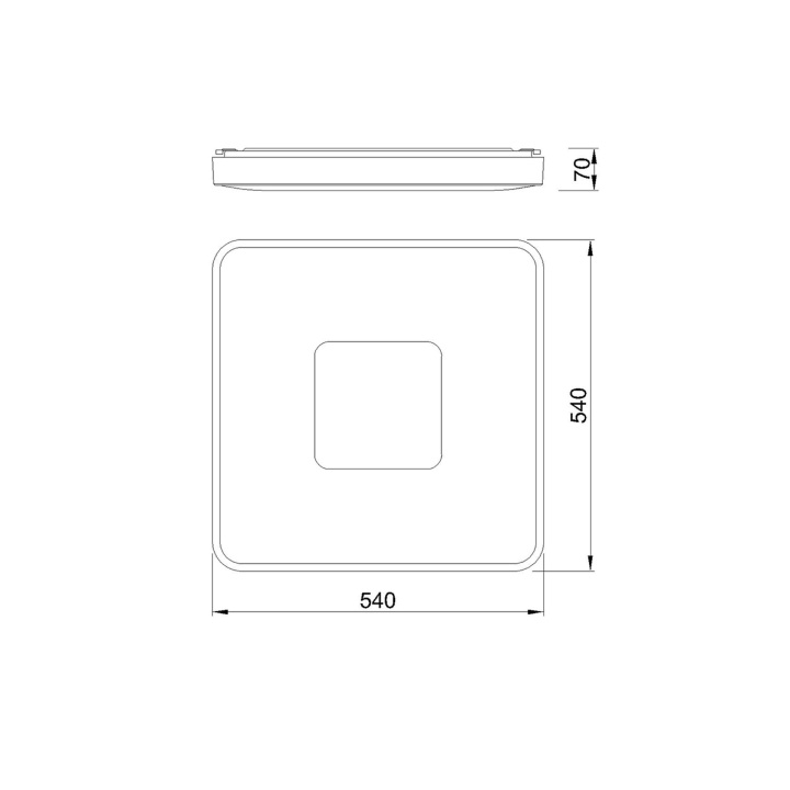 Plafoniera Coin 54CM 100W 2700K-5000K - Lemn - Img 3