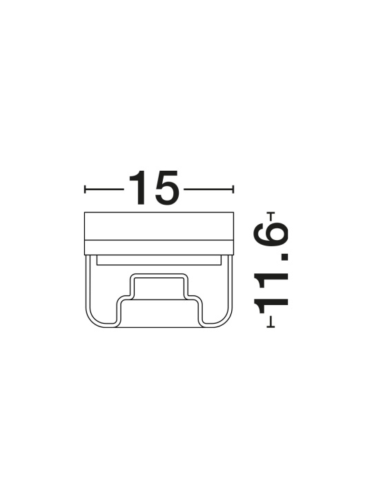 Plafoniera Doris Negru / Transparent Ø15 x H 11,6 cm - Img 5