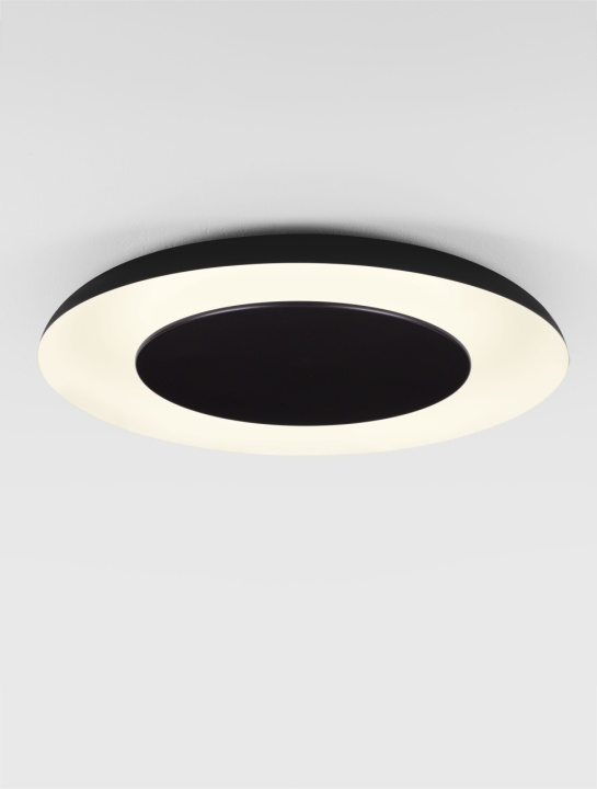 Plafoniera Epos Negru / Alb Ø60 x H 6 cm - Img 4