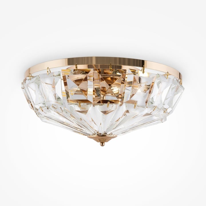 Plafonieră Facet Ø 48.6 cm E14 - Auriu - Img 2