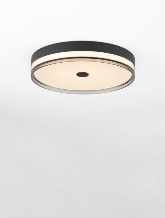 Plafoniera Helios Negru / Smokey Ø50 x H 9,7 cm - Img 4