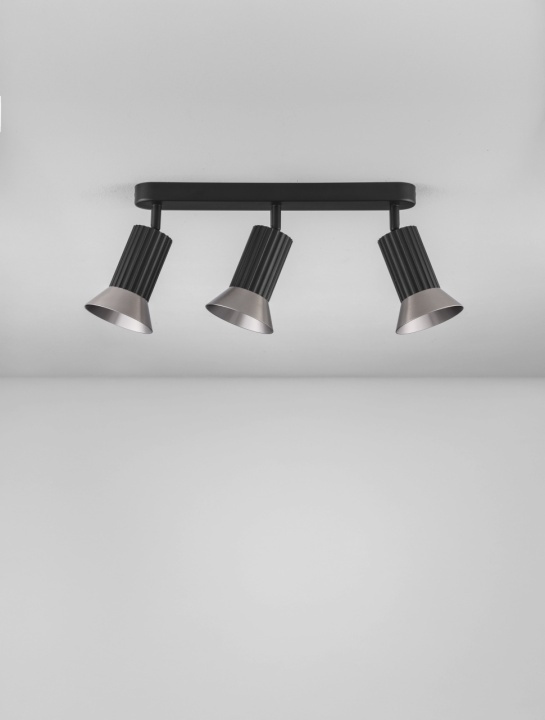 Plafoniera Luvia Bronz / Negru 38 x 9,5 x 19 cm - Img 3