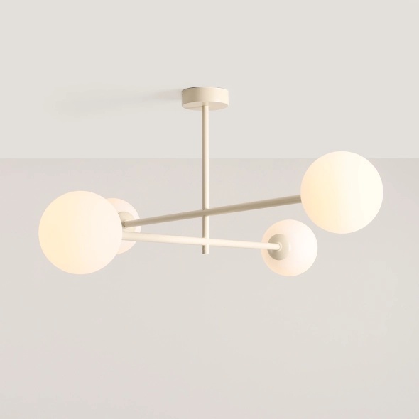 Plafoniera Pinne 4 Crem 87 cm 4xE14 - Img 3