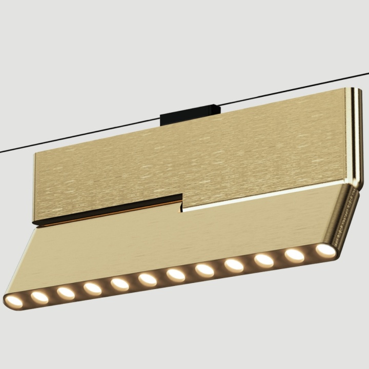 Proiector GRILLE pentru sina magnetica 3mm Micro - 12W, 3000K, Alamă - Img 2
