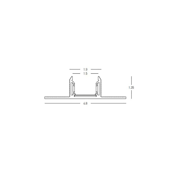 Sina magnetica trimless 15mm Ultra Slim Extra - 2m, Negru - Img 3