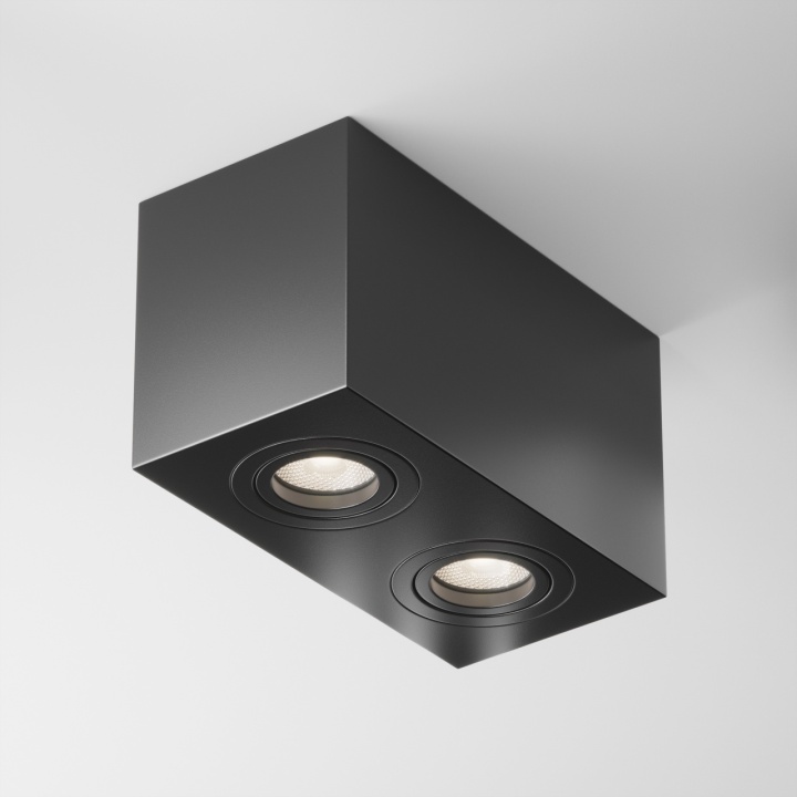 Spot aplicat Atom - 20 cm, Negru, GU10 - Img 2