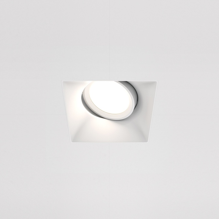 Spot incastrat Dot - L 11.2 x l 9 cm, Alb, GU10 - Img 2
