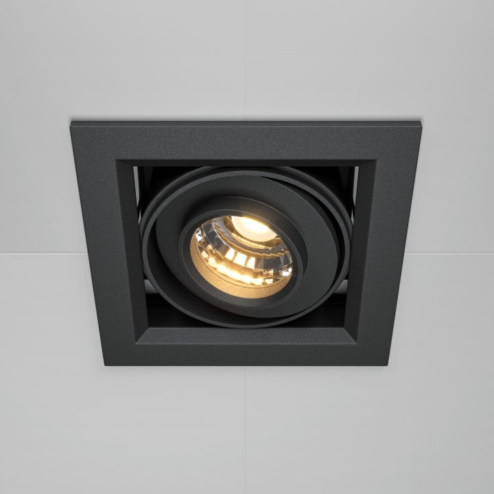 Spot incastrat Metal Modern - L 9.5 x l 9.5 cm, 3000K, Negru - Img 2