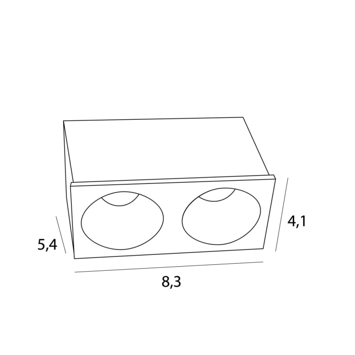 Spot încastrat Modular LED Module 6W negru - Img 4