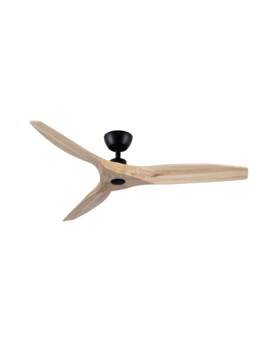 Ventilator Arcadia Negru / Natural / Lemn Ø132 x H 26-38,6 cm - Img 3
