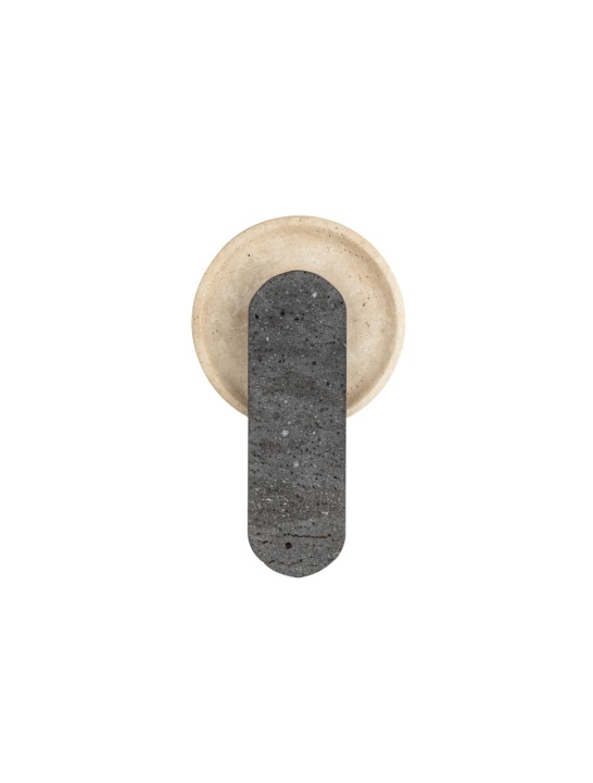 Aplica perete decorativa Mavis Natural / Negru 22 x 11 x 37,5 cm - Img 2