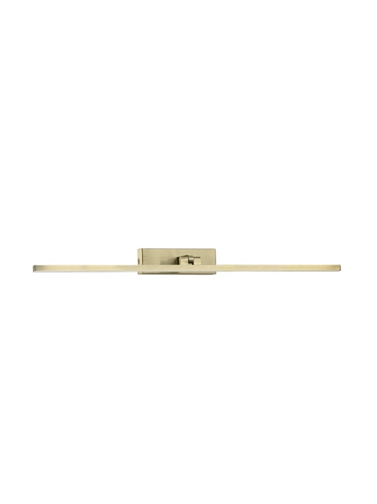 Aplica perete pentru baie Marel Auriu periat 68 x 13,5 x 5 cm - Img 2