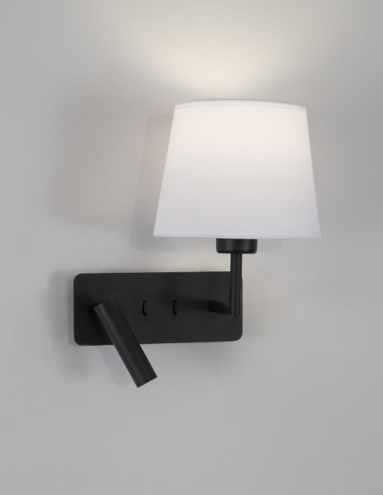 Aplica perete pentru pat Savona Alb / Negru 27,5 x 24 x 32 cm - Img 4