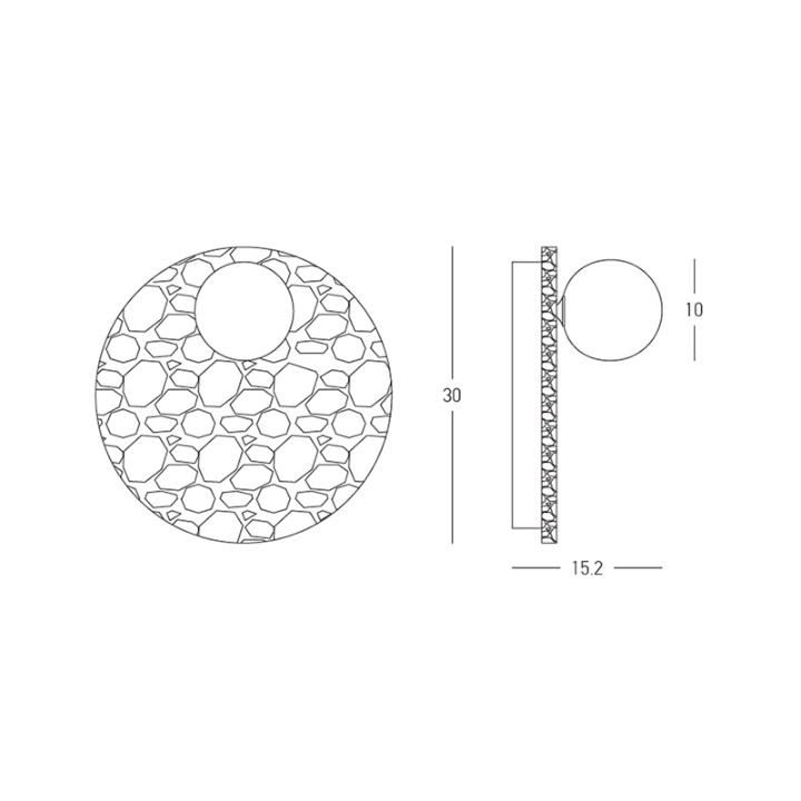 Aplică Travertino LED integrat - Natural - Img 3