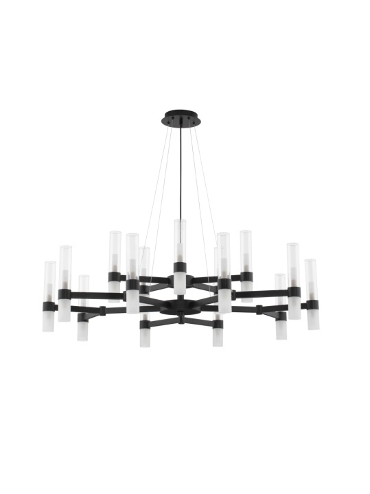 Candelabru Century Negru / Transparent Ø120 x H 210 cm - Img 2