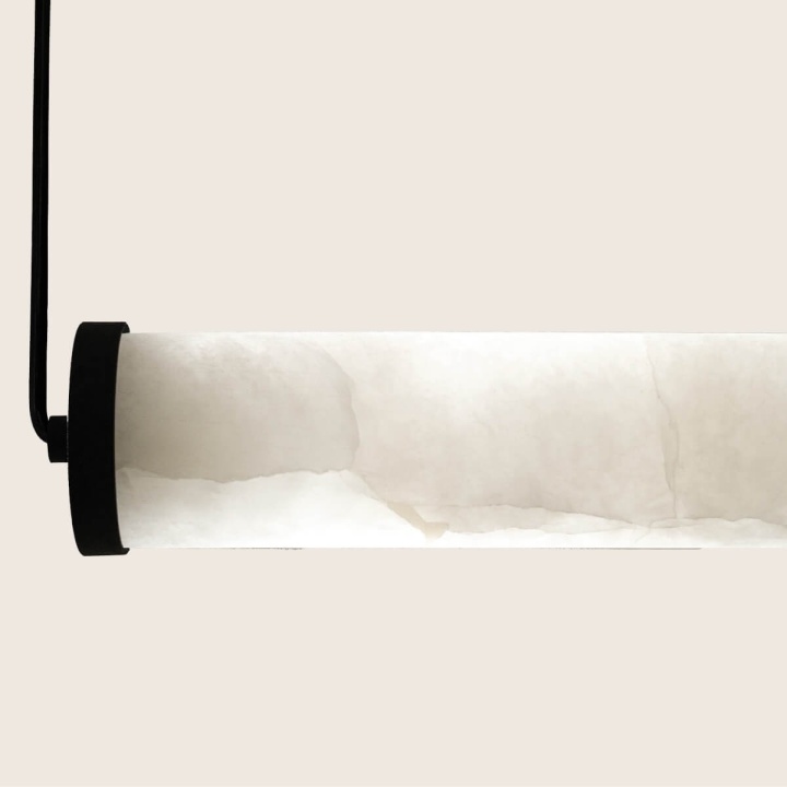 Corp de iluminat suspendat Alabaster LED 3000K - Negru, Natural - Img 4