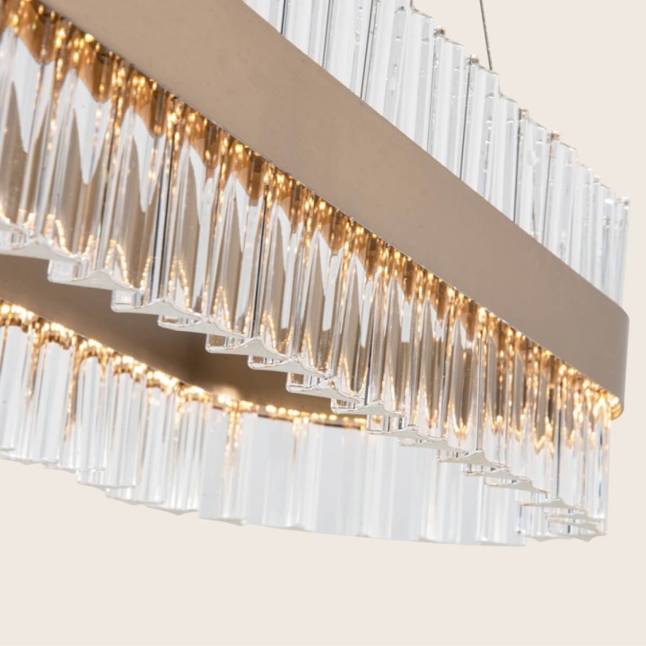 Corp de iluminat suspendat Aurora Cristallo LED 3000K - Gold Matt - Img 4