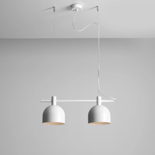 Corp de iluminat suspendat Beryl 52 cm 2xE27 - Alb - Img 5