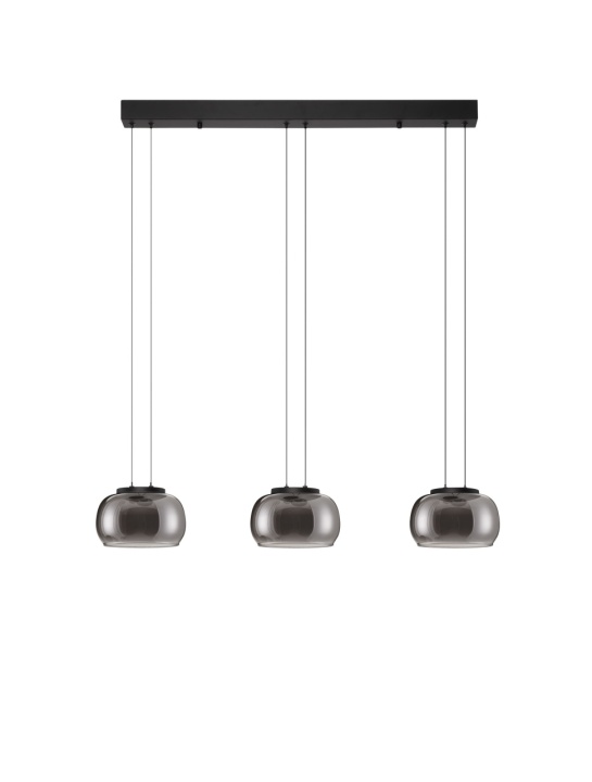 Corp de iluminat suspendat Bios Gri / Negru 82 x 18 x 166 cm - Img 2