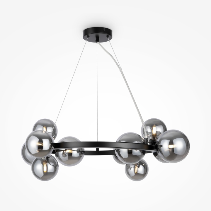 Corp de iluminat suspendat Dallas Ø 67 cm G9 - Negru - Img 2