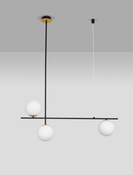 Corp de iluminat suspendat Git Opal / Auriu 95 x 15 x 73,5/121 cm - Img 3