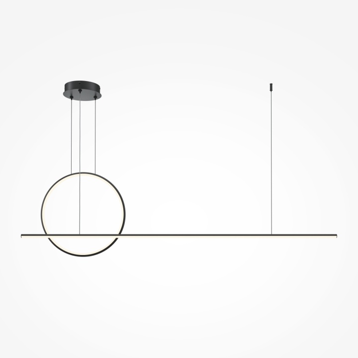 Corp de iluminat suspendat Halo L 143 x l 11.7 cm - Negru - Img 2