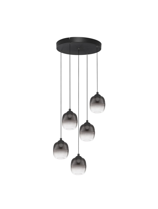 Corp de iluminat suspendat Kita Gradient Smokey / Negru Ø43 x H 150 cm - Img 2